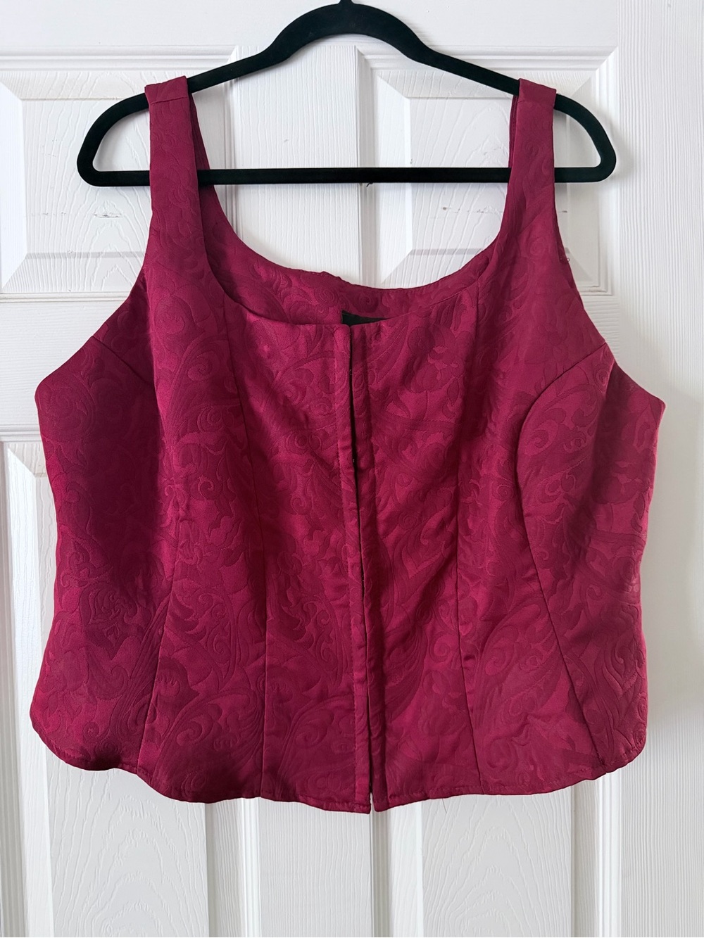Lane Bryant floral jacquard corset top